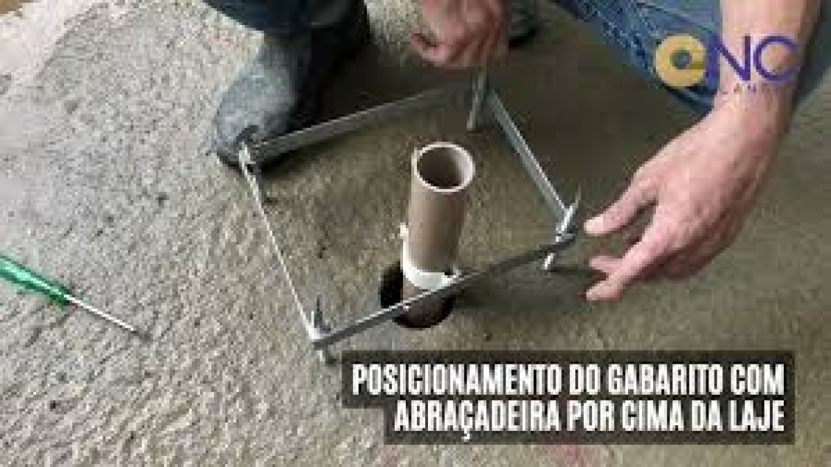 Gabarito grauteamento com abraçadeira