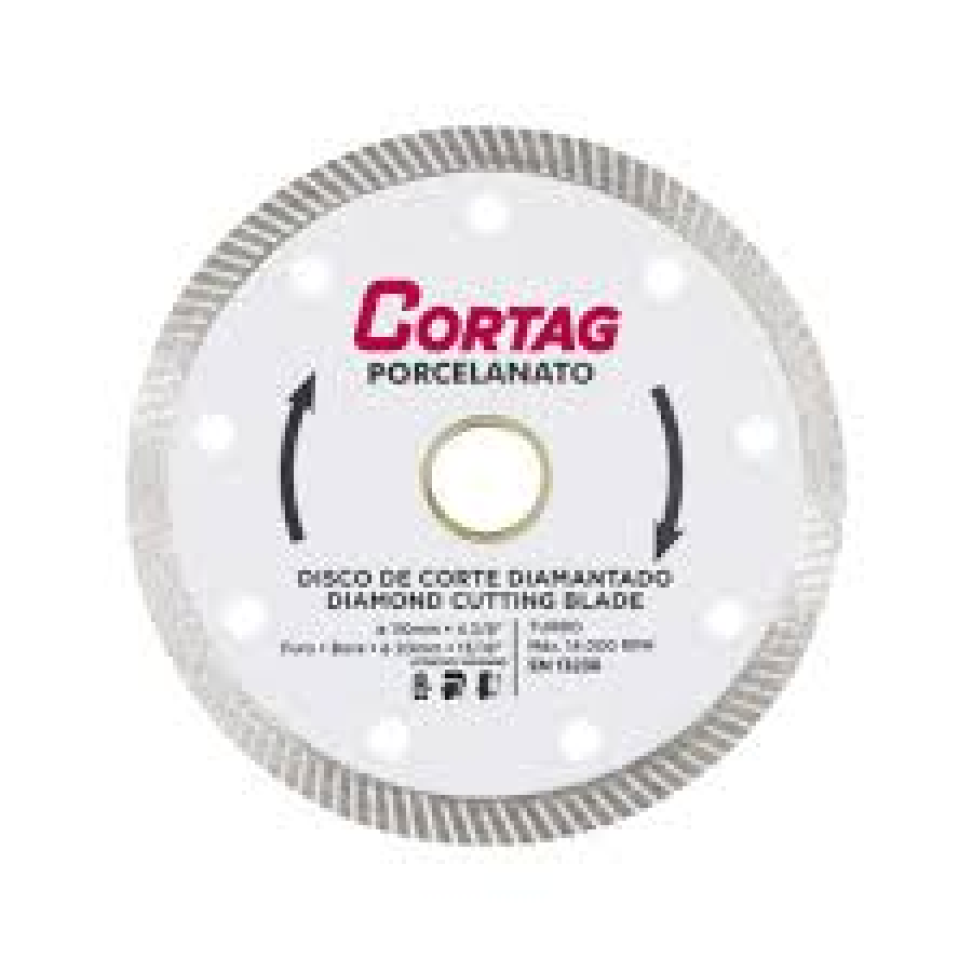 Disco Diamantado Turbo Porcelanato 110 mm