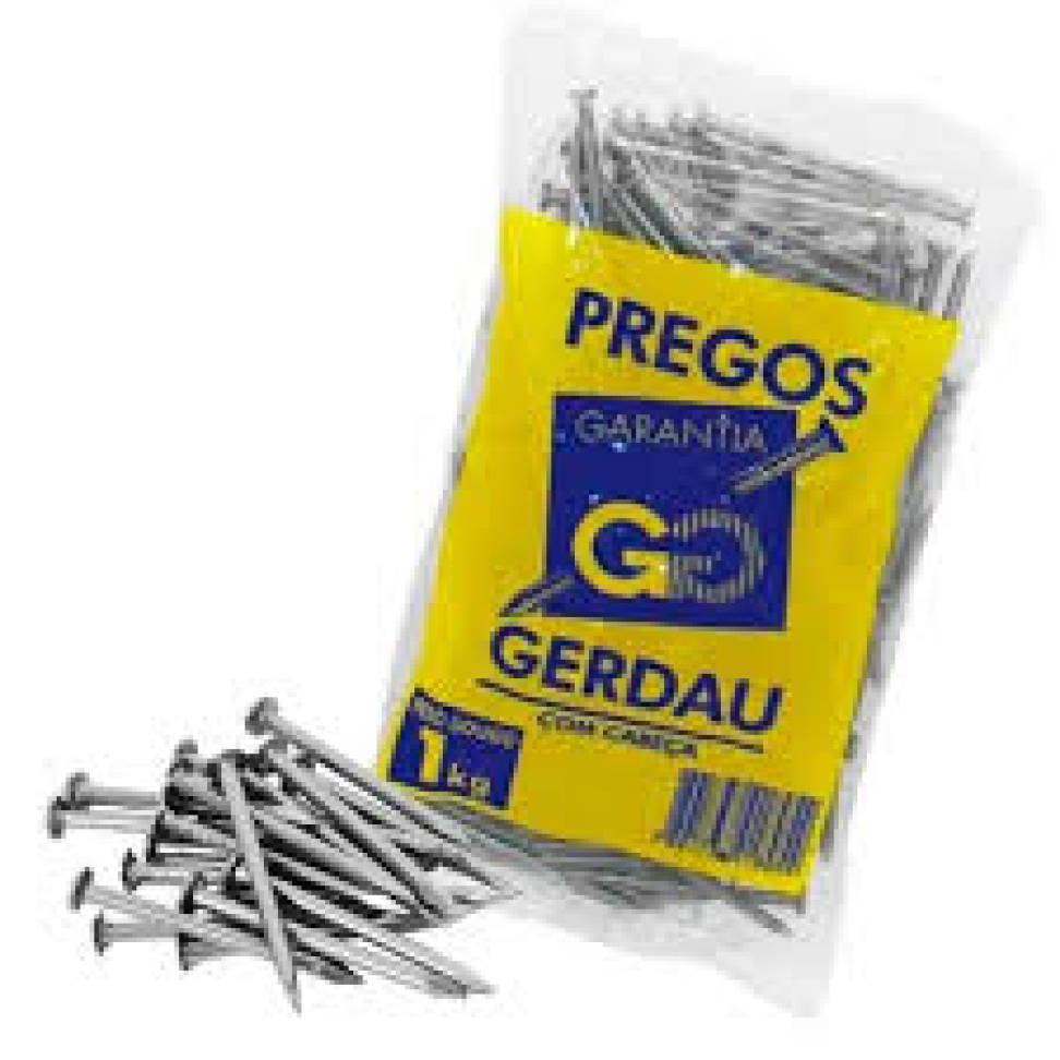 Prego com cabeça, 18 x 27 (2.1/2" x 10) kg