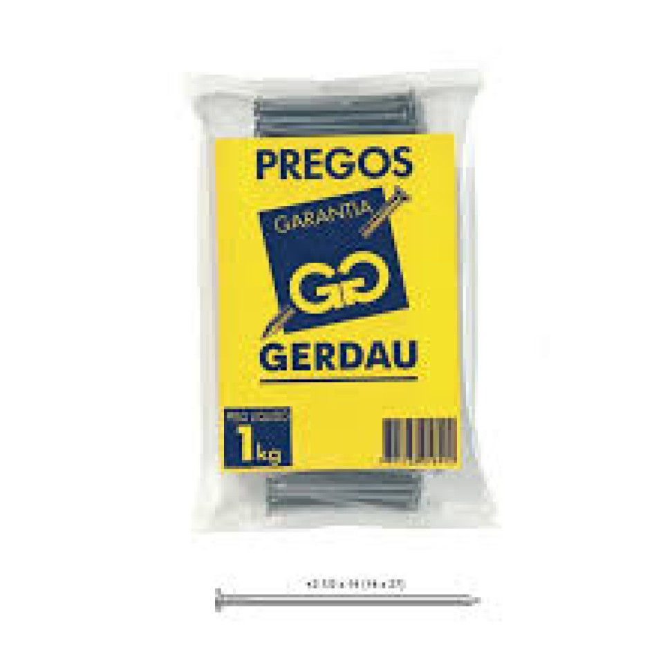 Prego com cabeça, 16 x 27 (2.1/2" x 12) kg