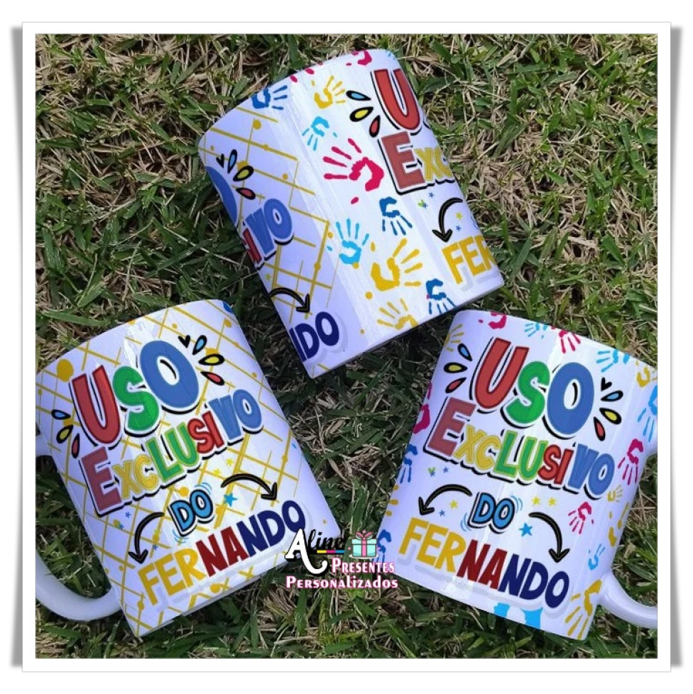 Caneca de Polímero com Nome - Inclusão - #2