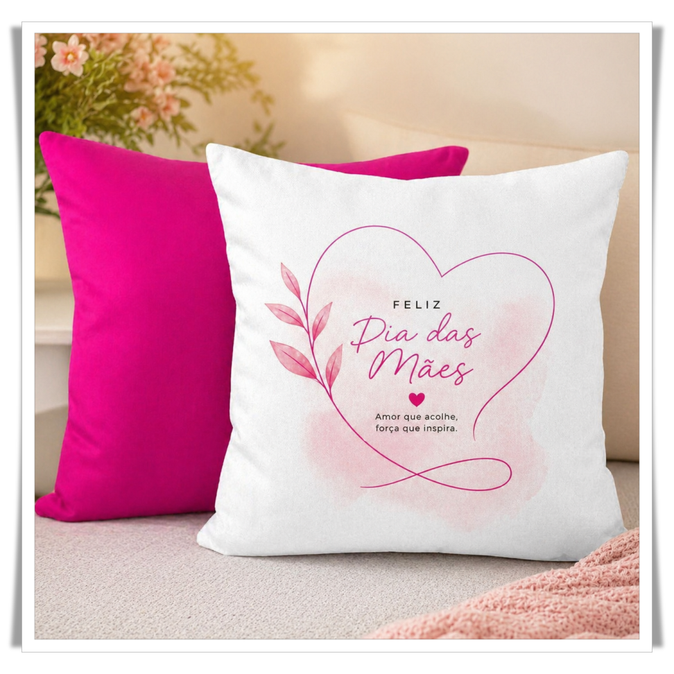 Almofada Personalizada Dia das Mães 40x40cm