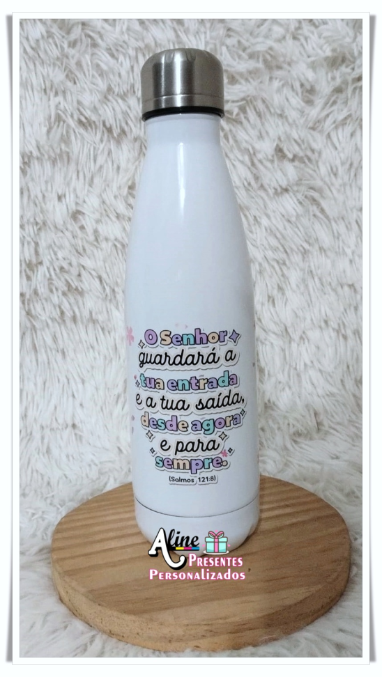 Garrafa Térmica de Inox Branco - 500ml - #2