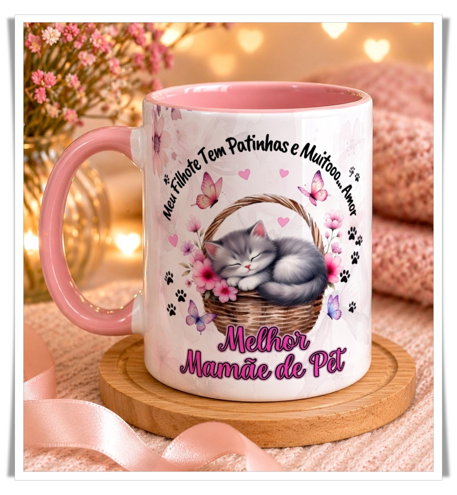 Caneca Personalizada Dia das Mães – Mãe de Pet
