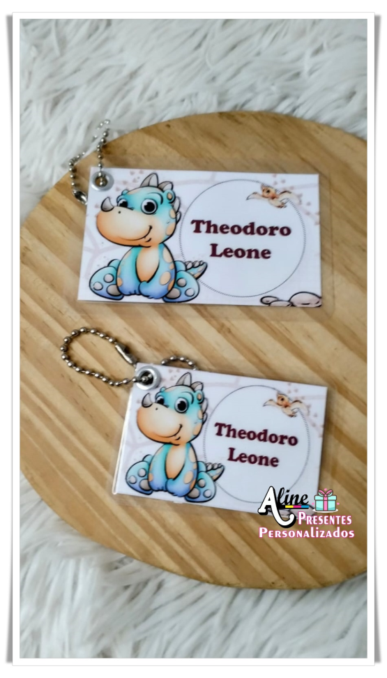 kit com 3 Chaveirinhos de Identificação Escolar - #2