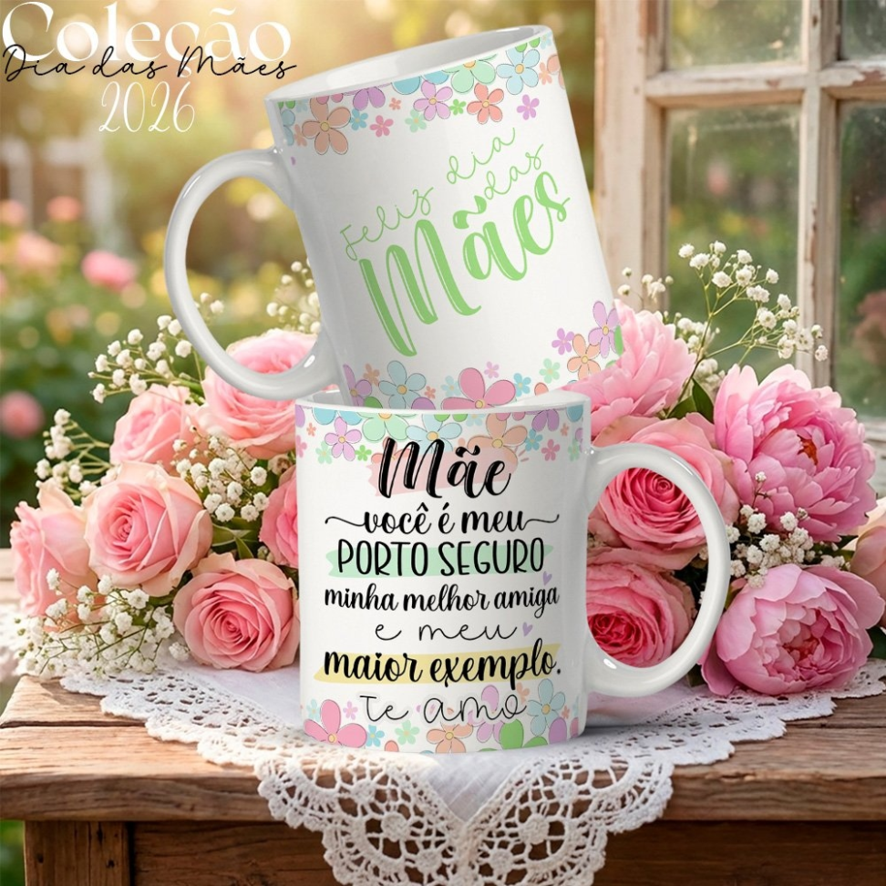 Caneca especial para o Dia das Mães 2026 💐