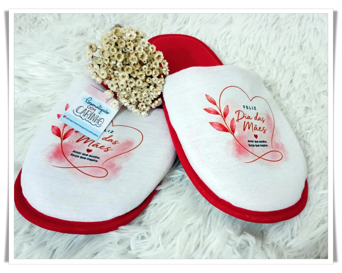 Pantufa Personalizada Dia das Mães 💖