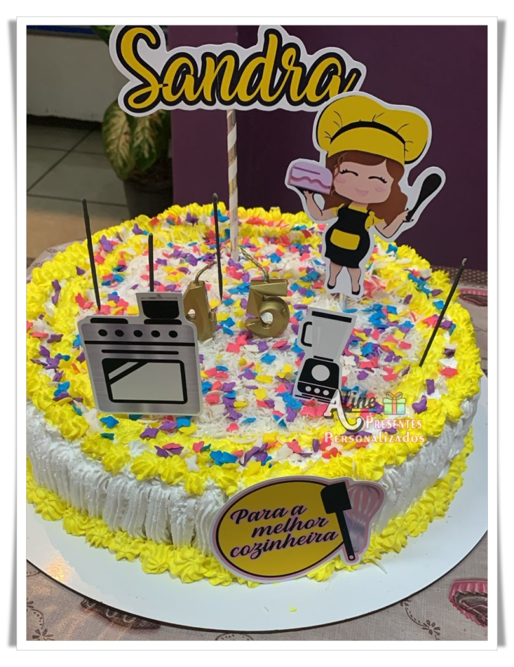 Topo de Bolo - Para a melhor cozinheira - #2