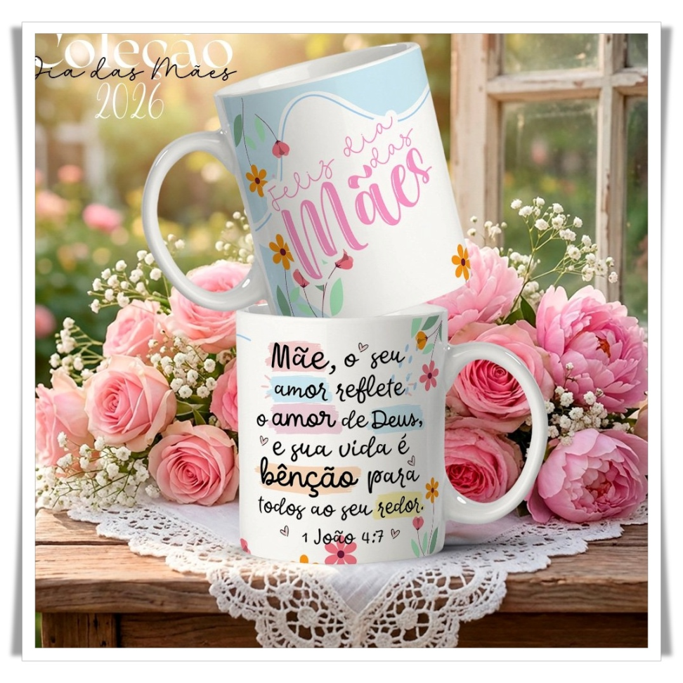 Caneca especial para o Dia das Mães 2026 💐