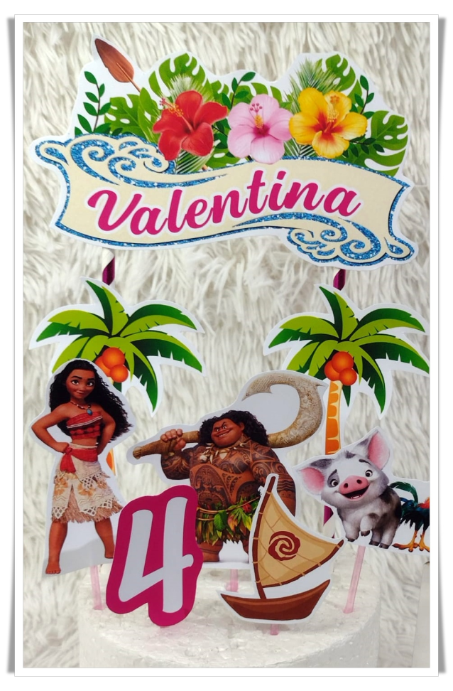 Topo de Bolo - Moana