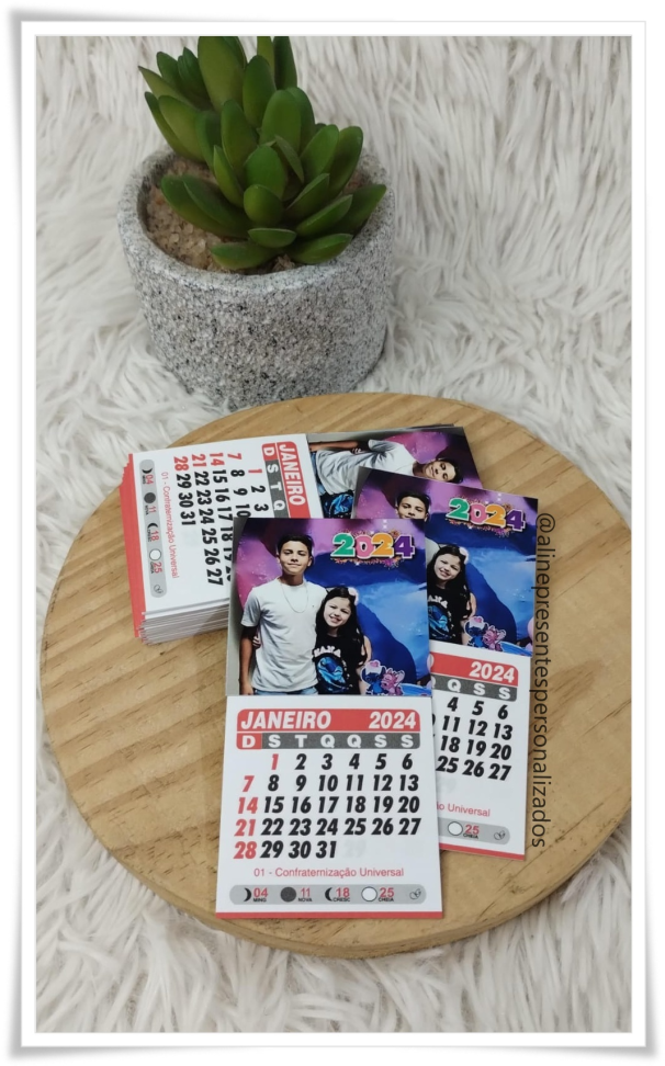 Mini Calendários Personalizados – Pacote com 20 unidades - #2