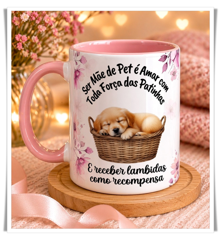 Caneca Personalizada Dia das Mães – Mãe de Pet