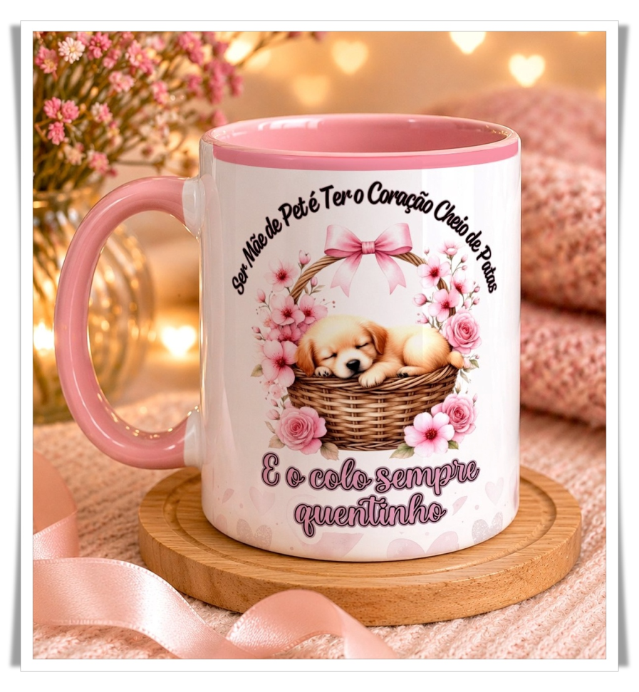 Caneca Personalizada Dia das Mães – Mãe de Pet