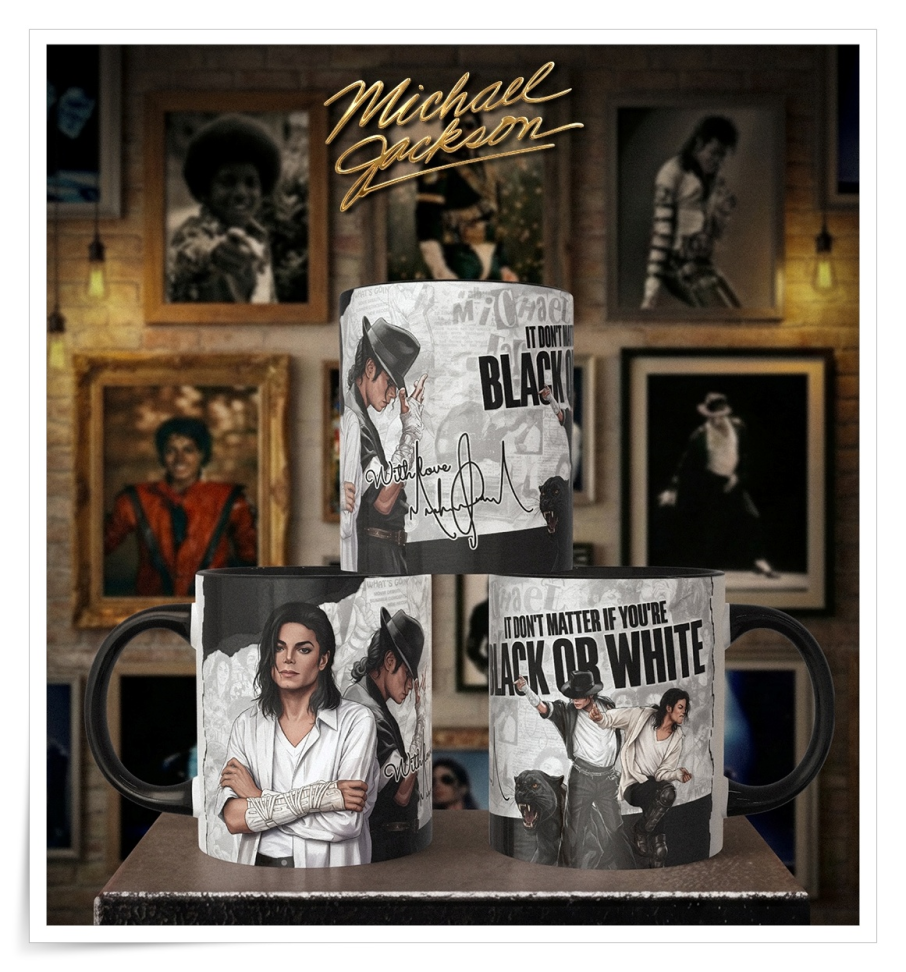 Caneca Michael Jackson – Black or White Editio