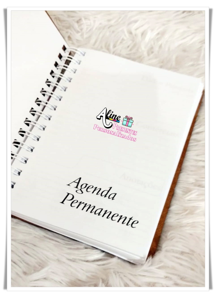 Agenda Permanente - Capa em mdf Personalizada - #3