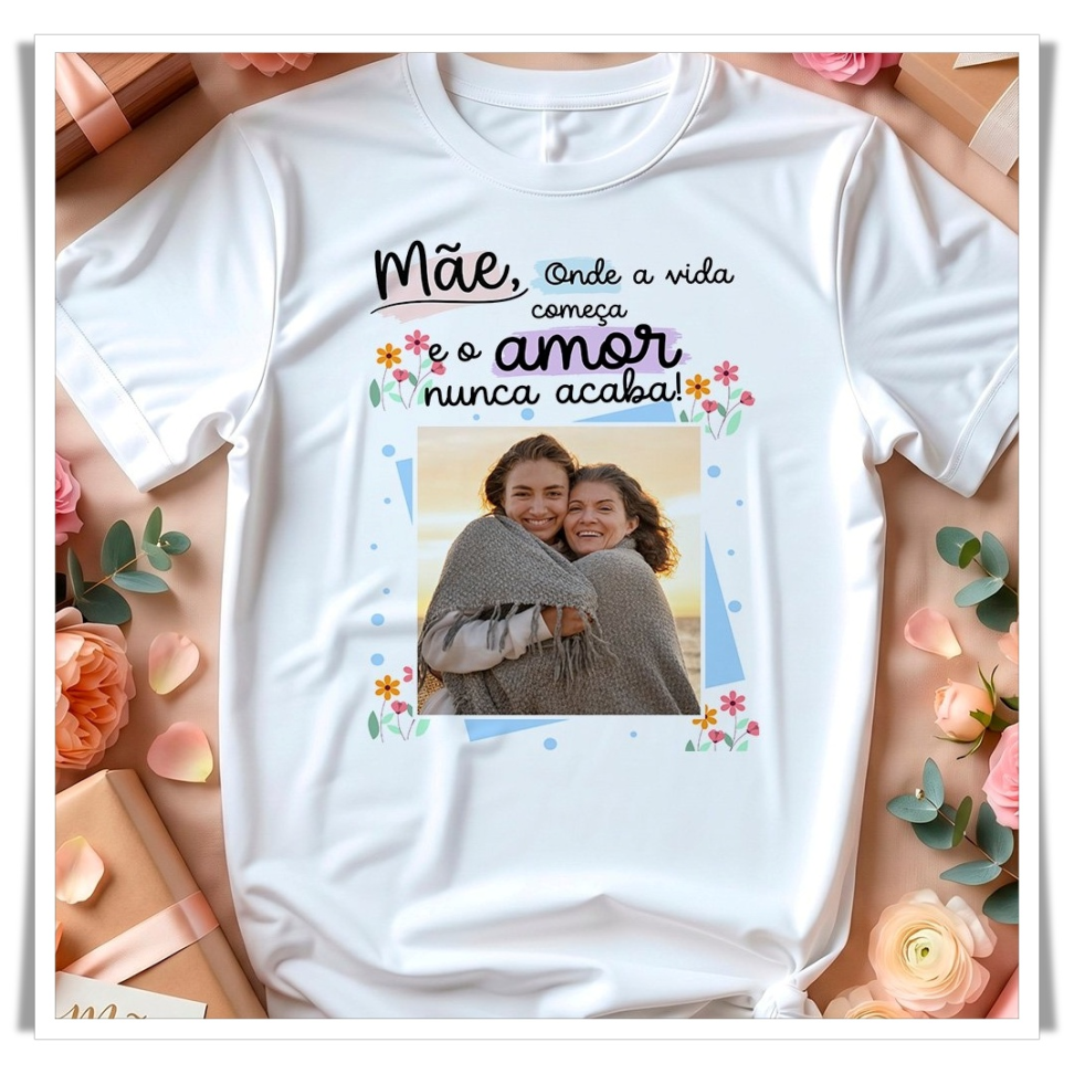 Camiseta Personalizada para o Dia das Mães 💖
