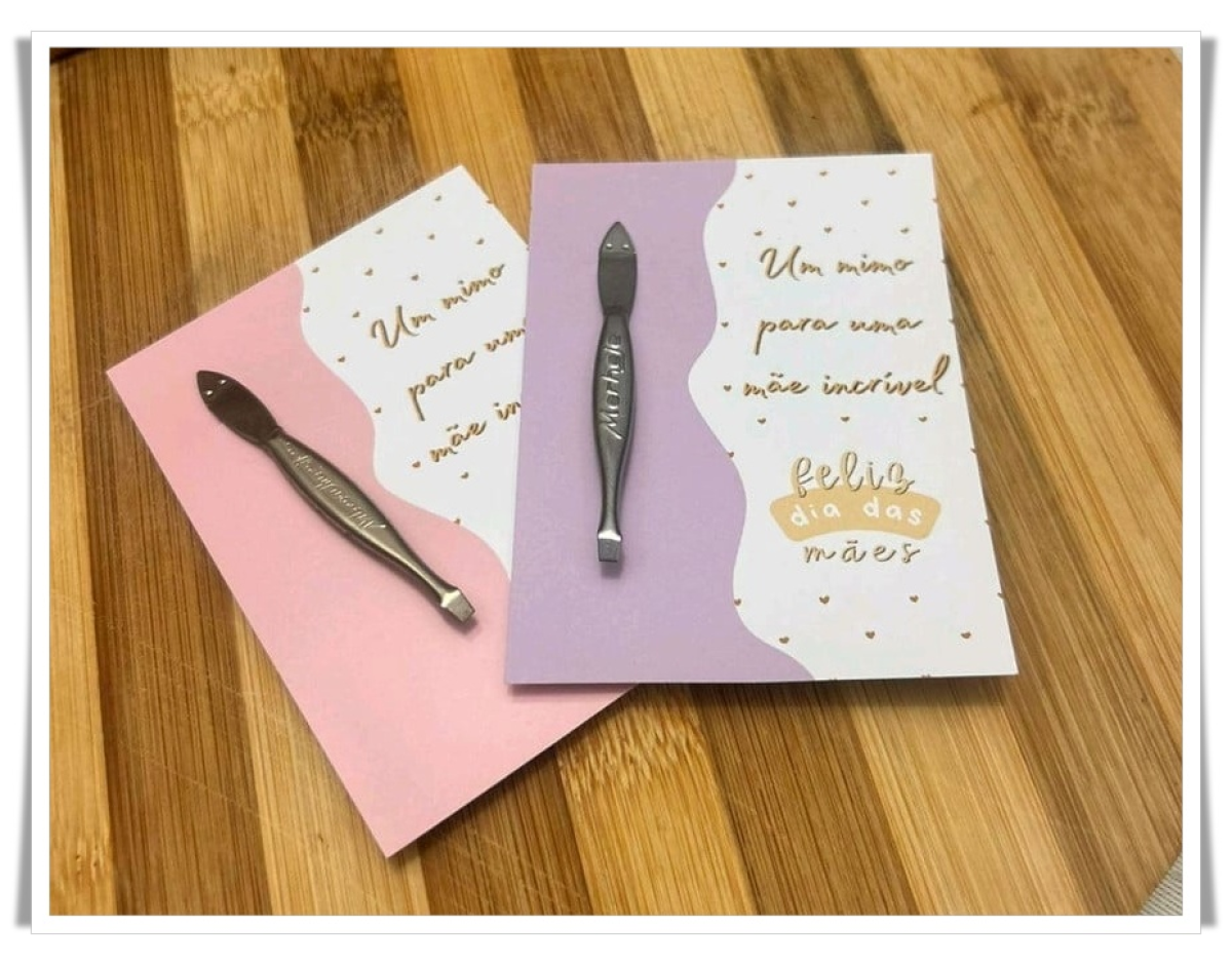 Pinça + Card Personalizado | Brinde Corporativo