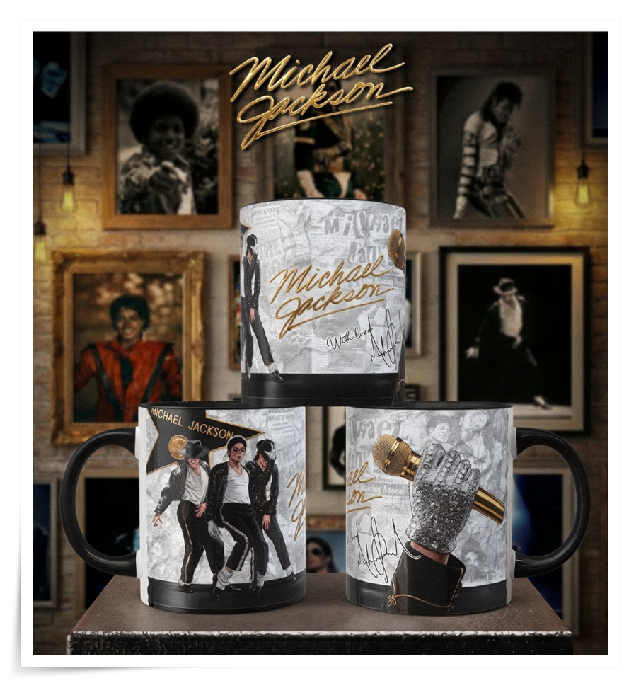 Uma caneca elegante e cheia de personalidade para os verdadeiros fãs do eterno Rei do Pop!