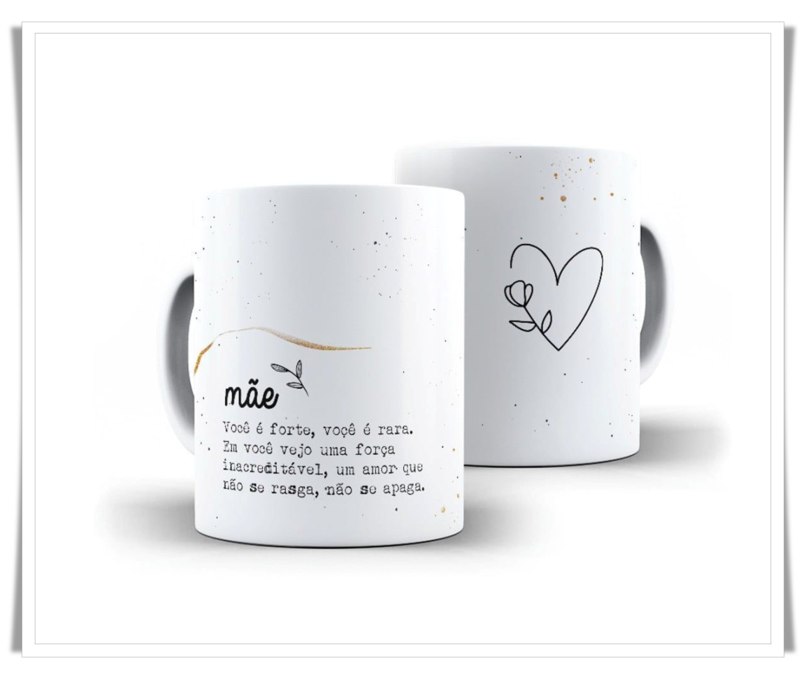 Caneca Mãe Rara 💛