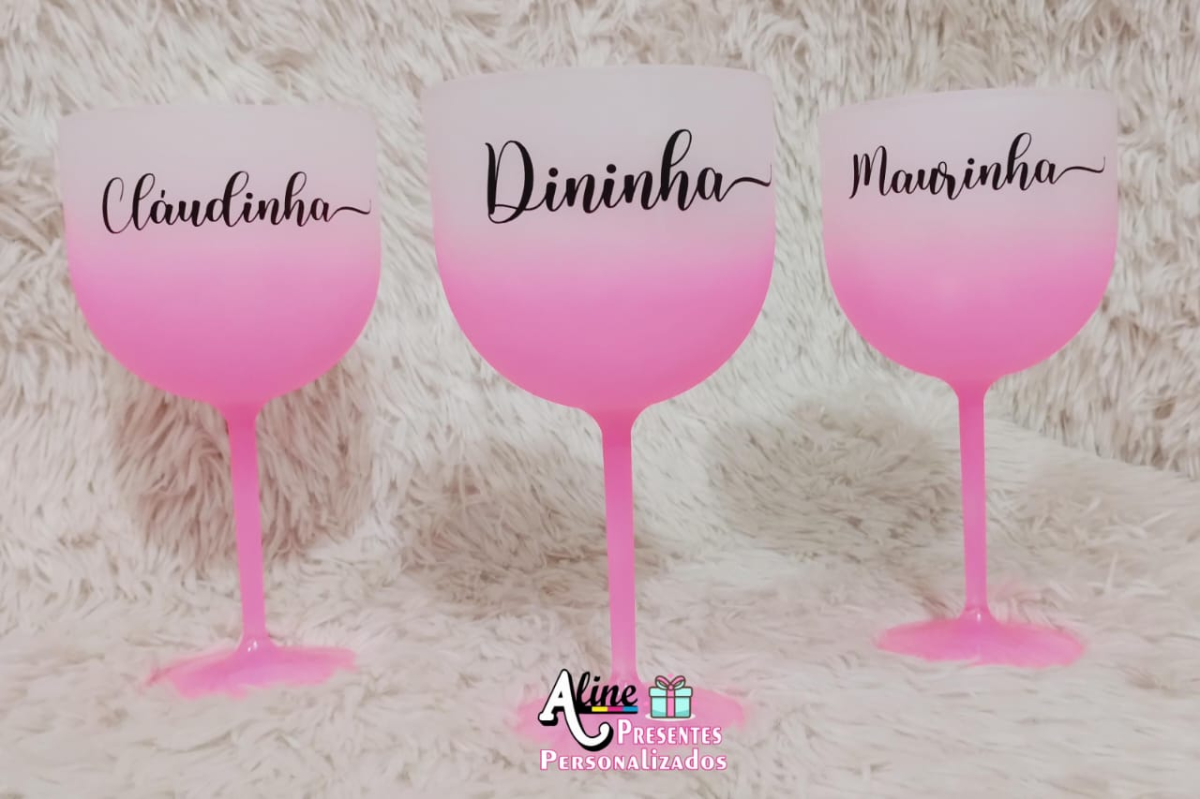 Taça Gin 580ml - Degradê Rosa - #2