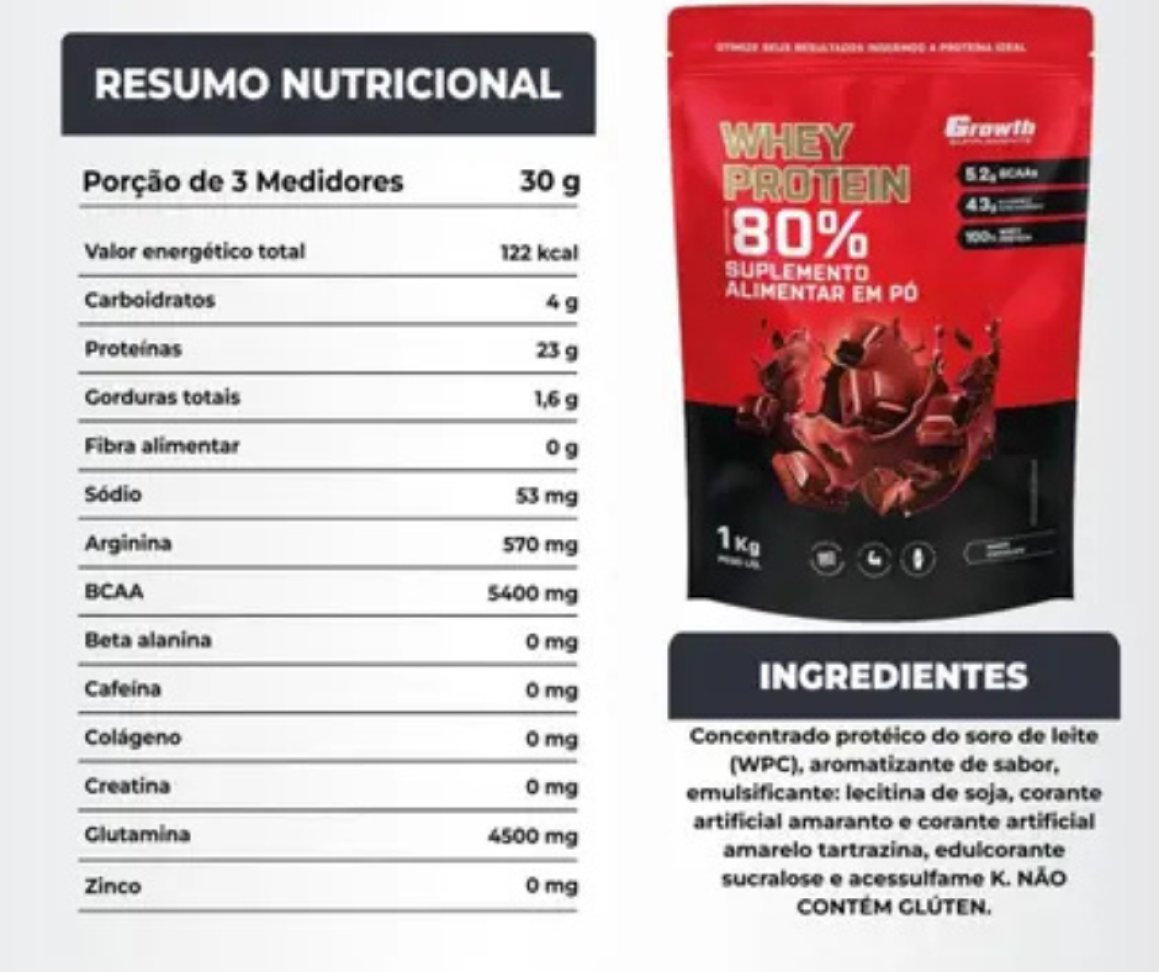WHEY PROTEIN CONCENTRADO GROWTH 1kg - CARAMELO - #2