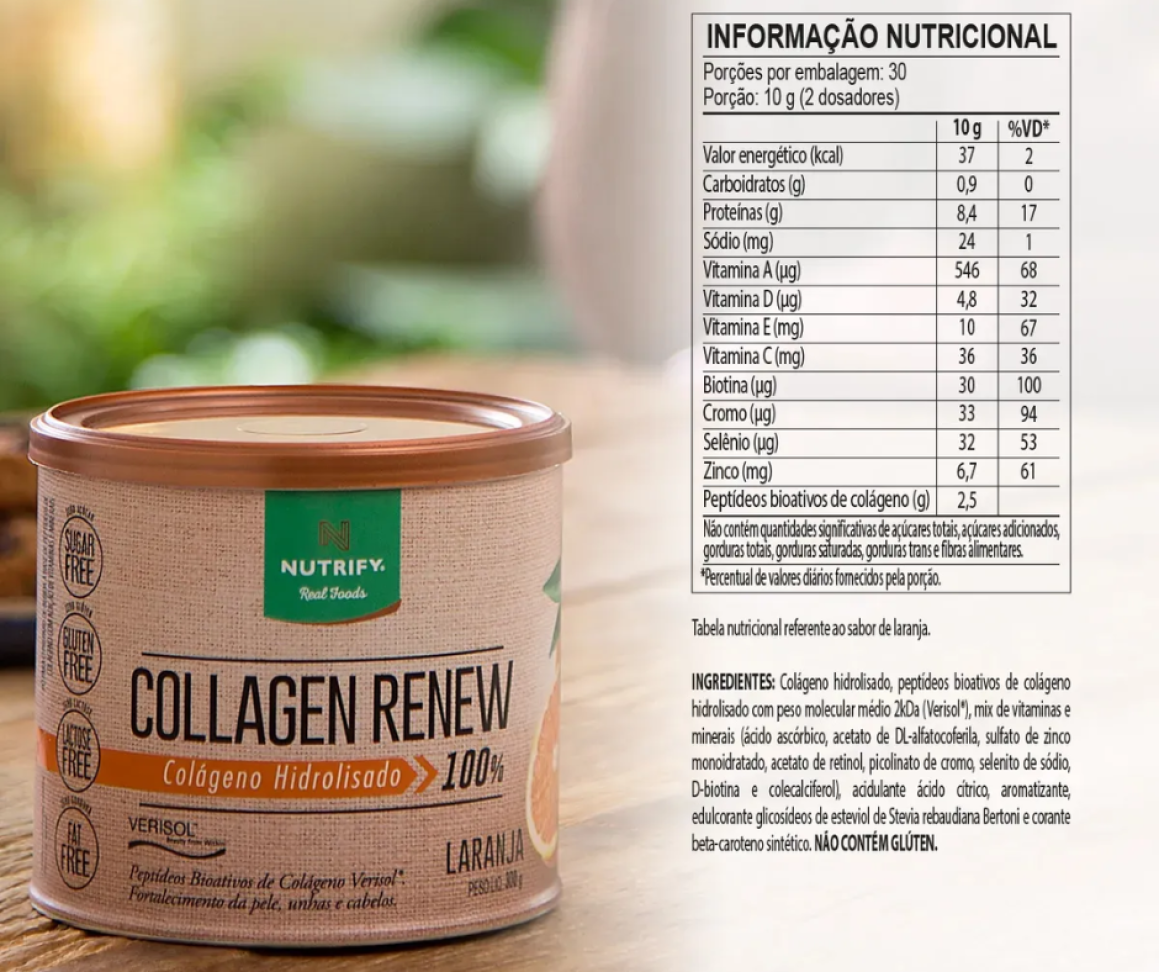 COLLAGEN RENEW HIDROLISADO NUTRIFY - 300G - NEUTRO - #2