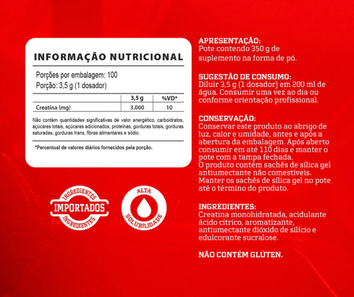 CREATINA INTEGRALMEDICA 300G COM SABOR - LIMÃO - #2