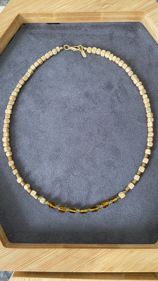 Choker Madeira Cristal