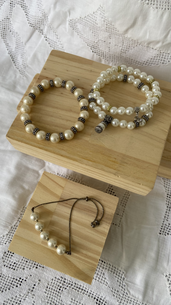 Kit Pulseiras Pérola - #1