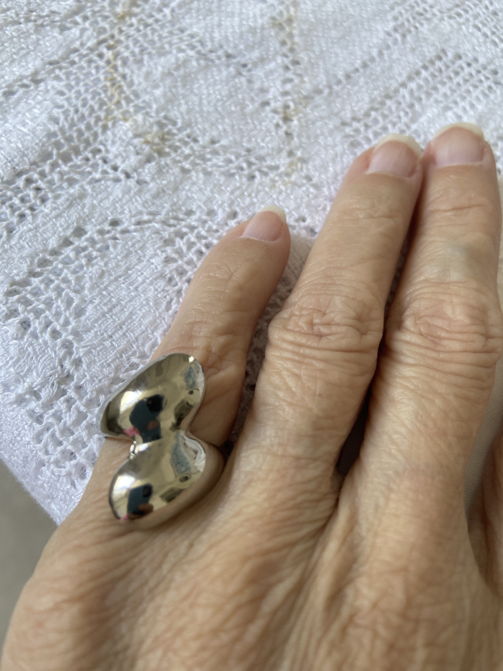 Anel Prateado Vírgulas - #2