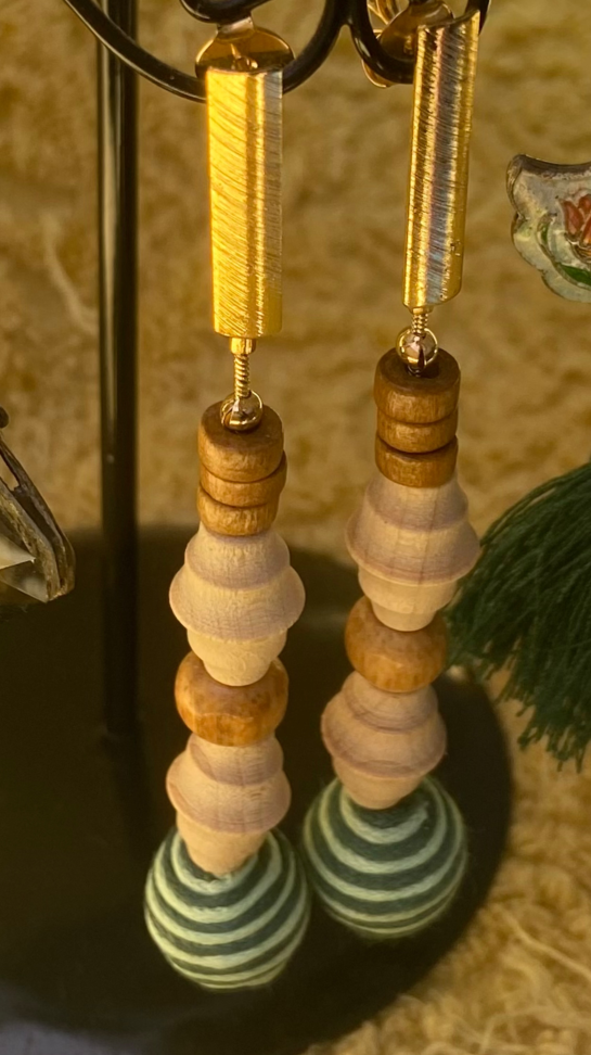 Par de Brincos Maravilha verde - #2