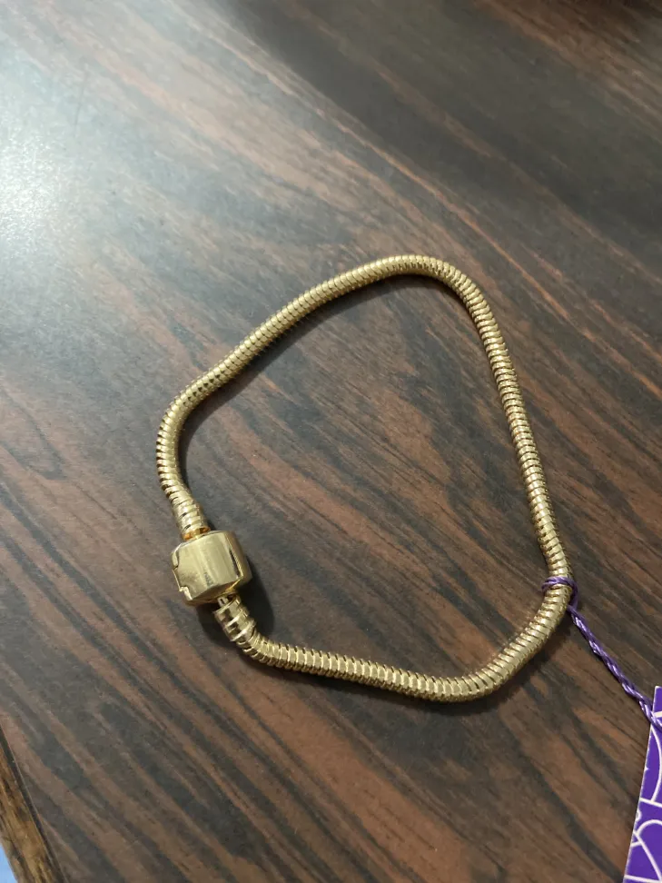 Pulseira latão banhada