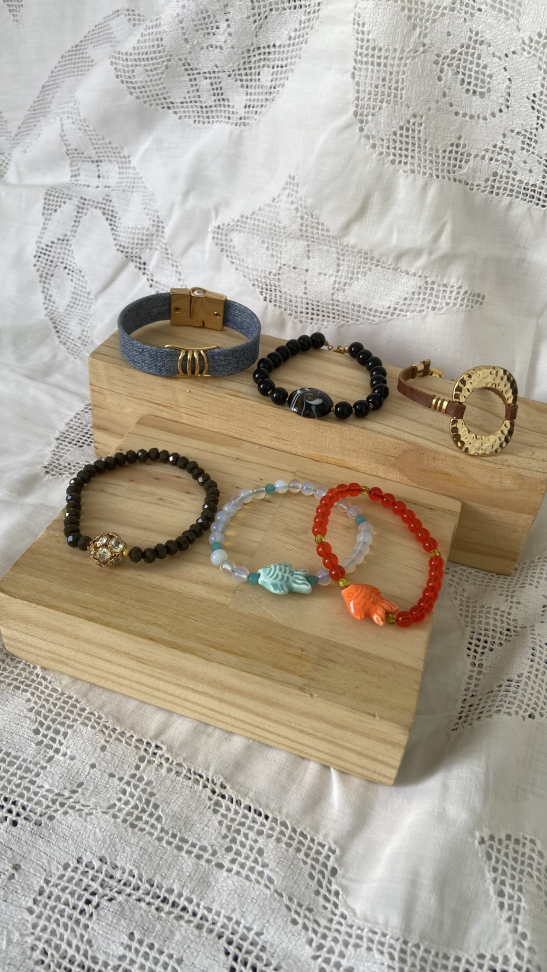 Pulseira cristal rondel - #1