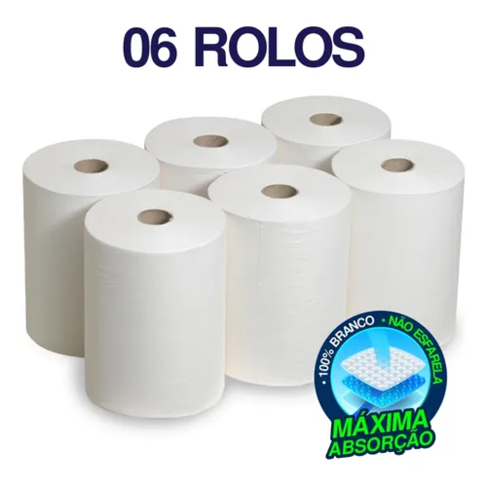 Papel Toalha Bobina Institucional para Dispenser 32g