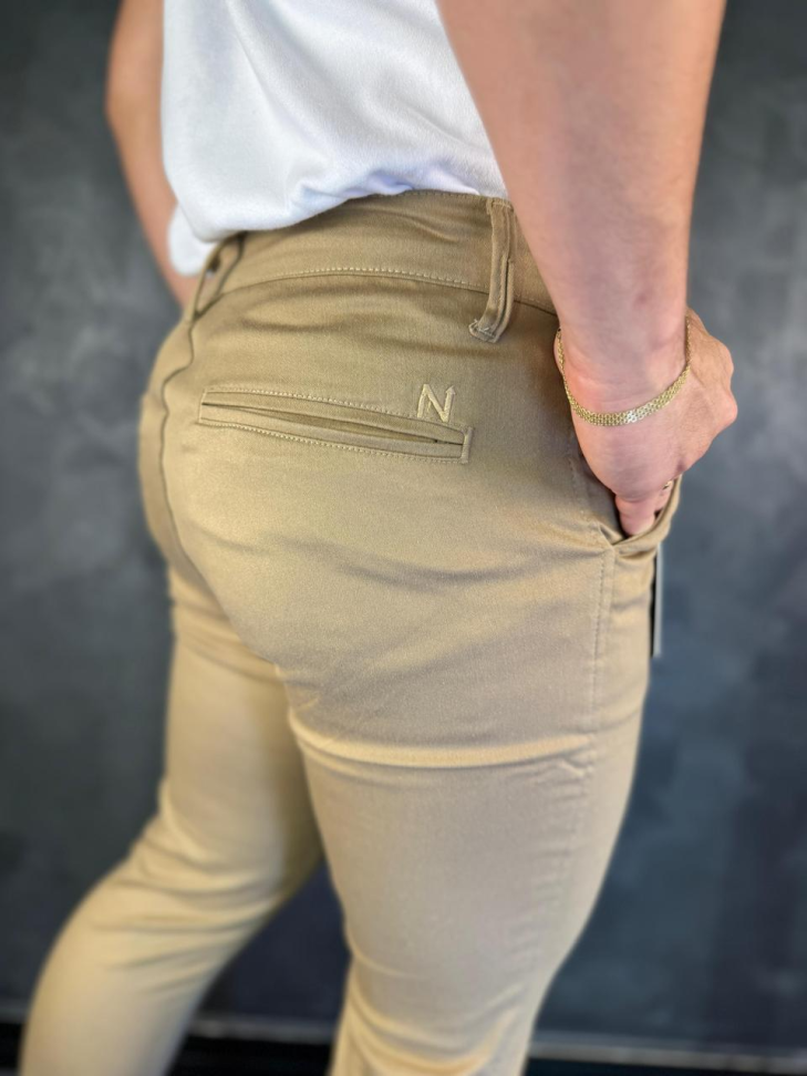 CALÇA ALFAIATARIA BEGE ESCURO - #3