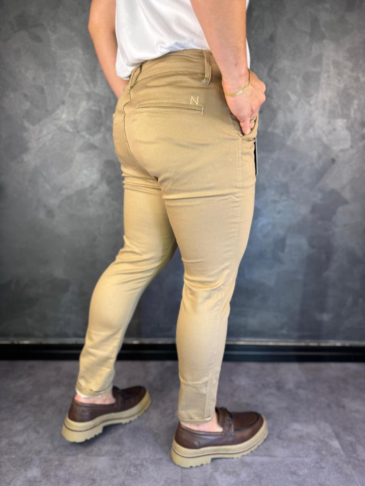 CALÇA ALFAIATARIA BEGE ESCURO - #6