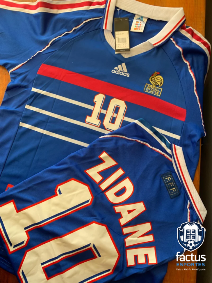 França 98 Zidane Azul (Retro)