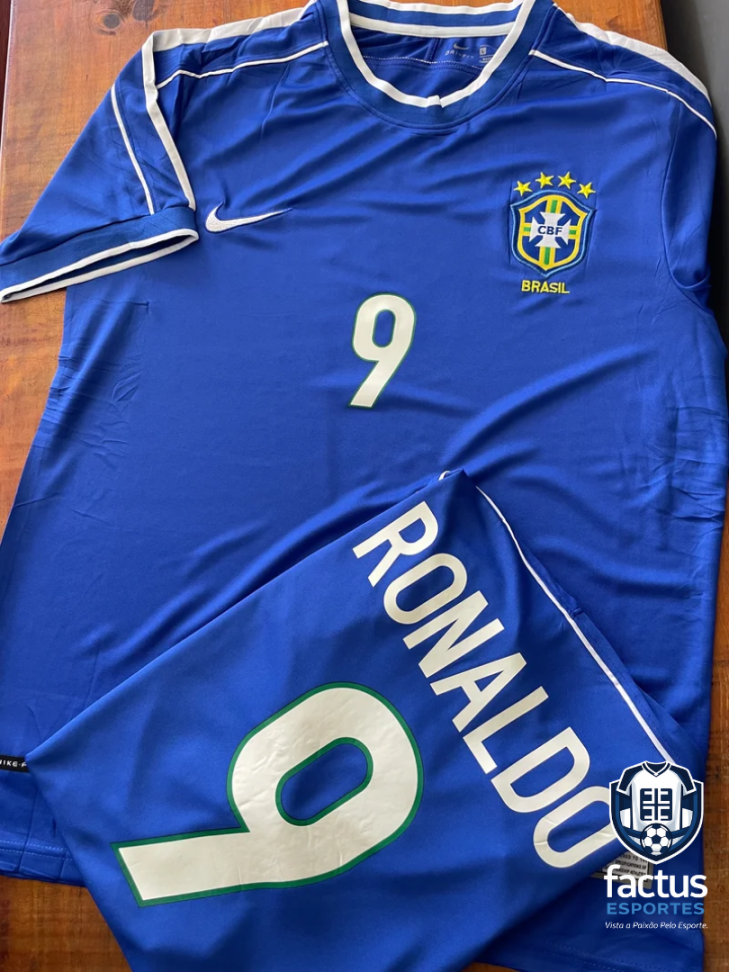 Brasil Azul Ronaldo 98 (Retro)