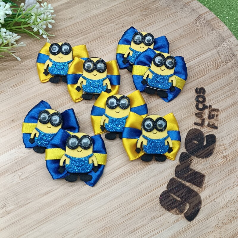 Laço M com Fitilho dos Minions