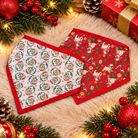 NT70-Bandana De Natal Com Estampas variadas