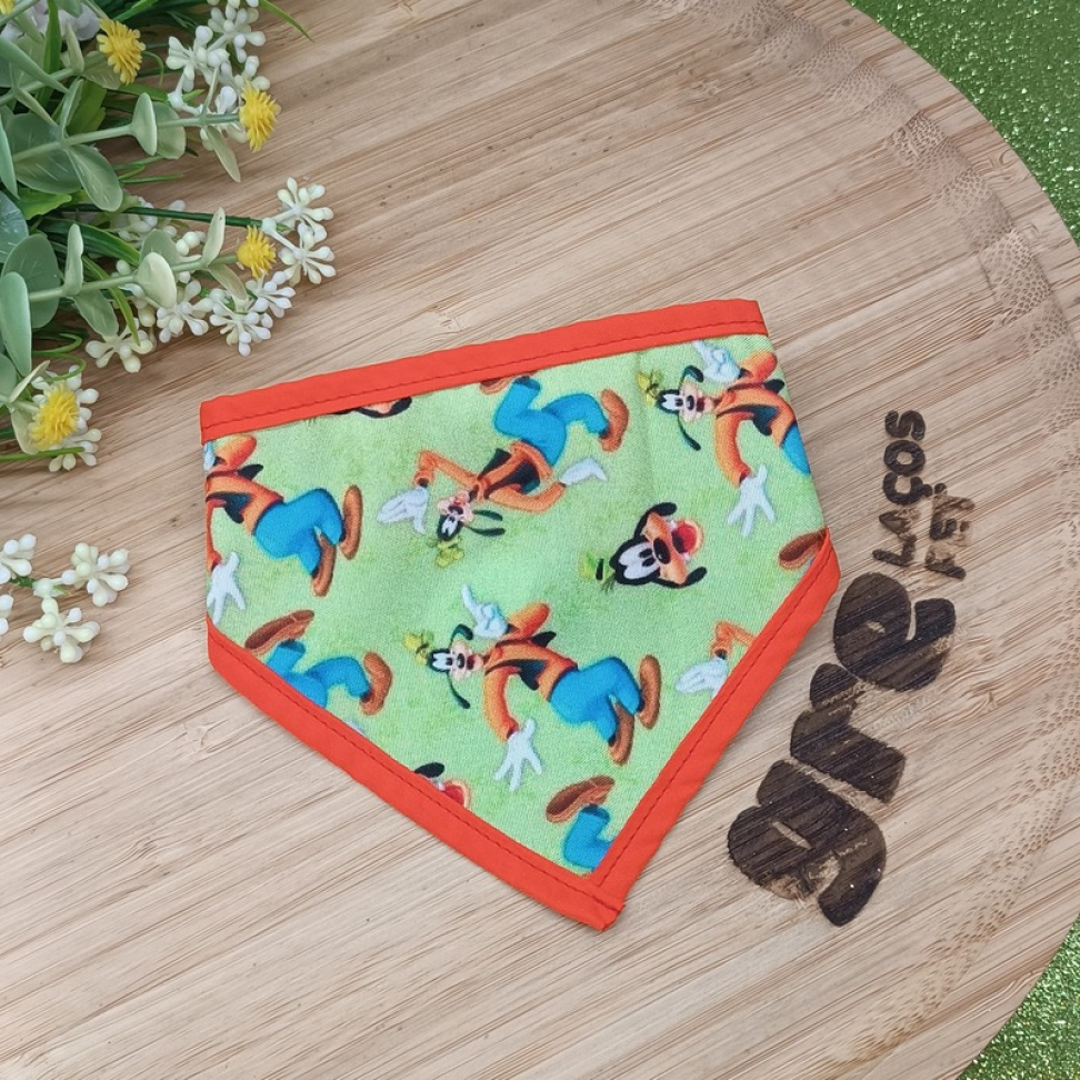 DN14-Bandana do Pateta com Acabamento em Viés e Sortidas.