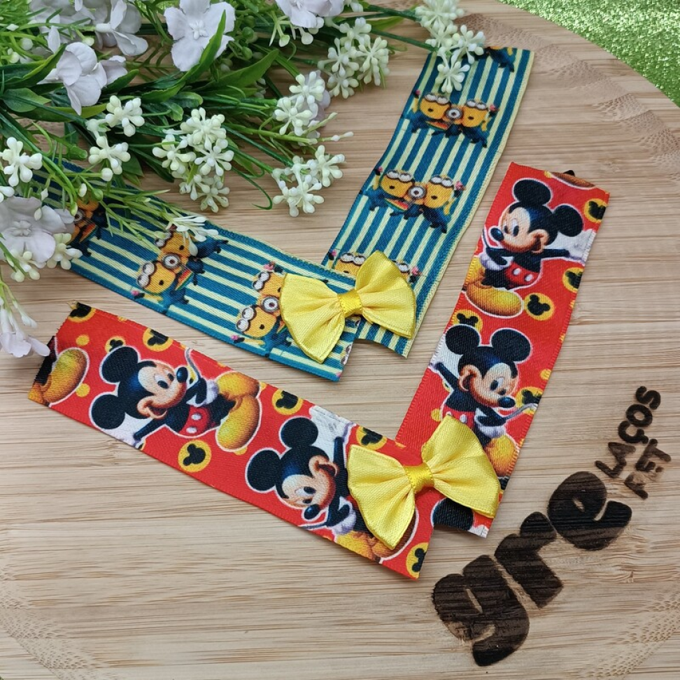 Colarinho de Fita Estampada