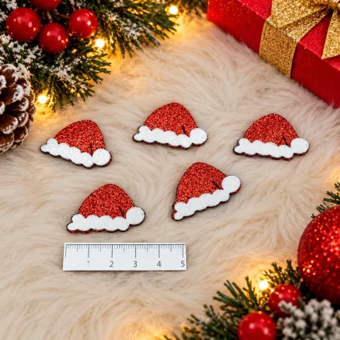 NT79-Adesivo Touca Do Papai Noel