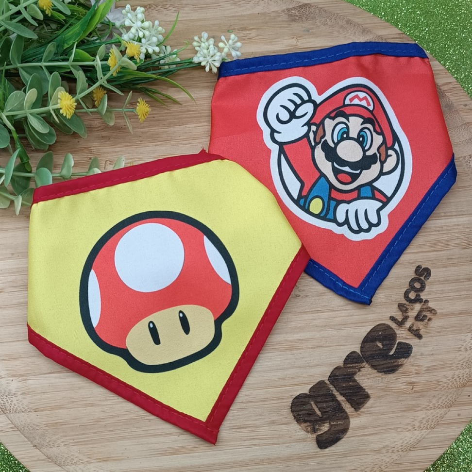 Bandana de Viés do Super Mário