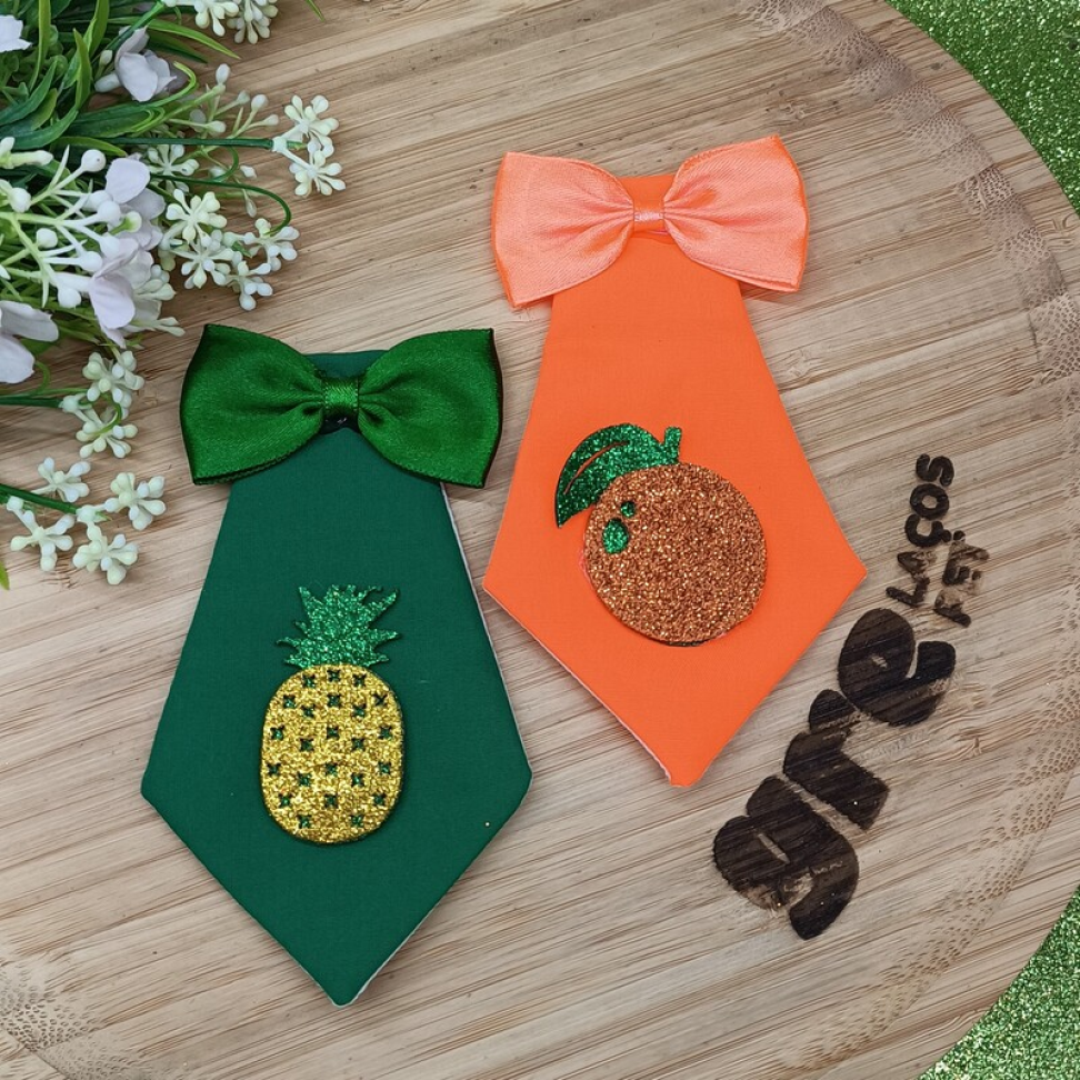 FT14-Gravata Social com Enfeite de Frutas