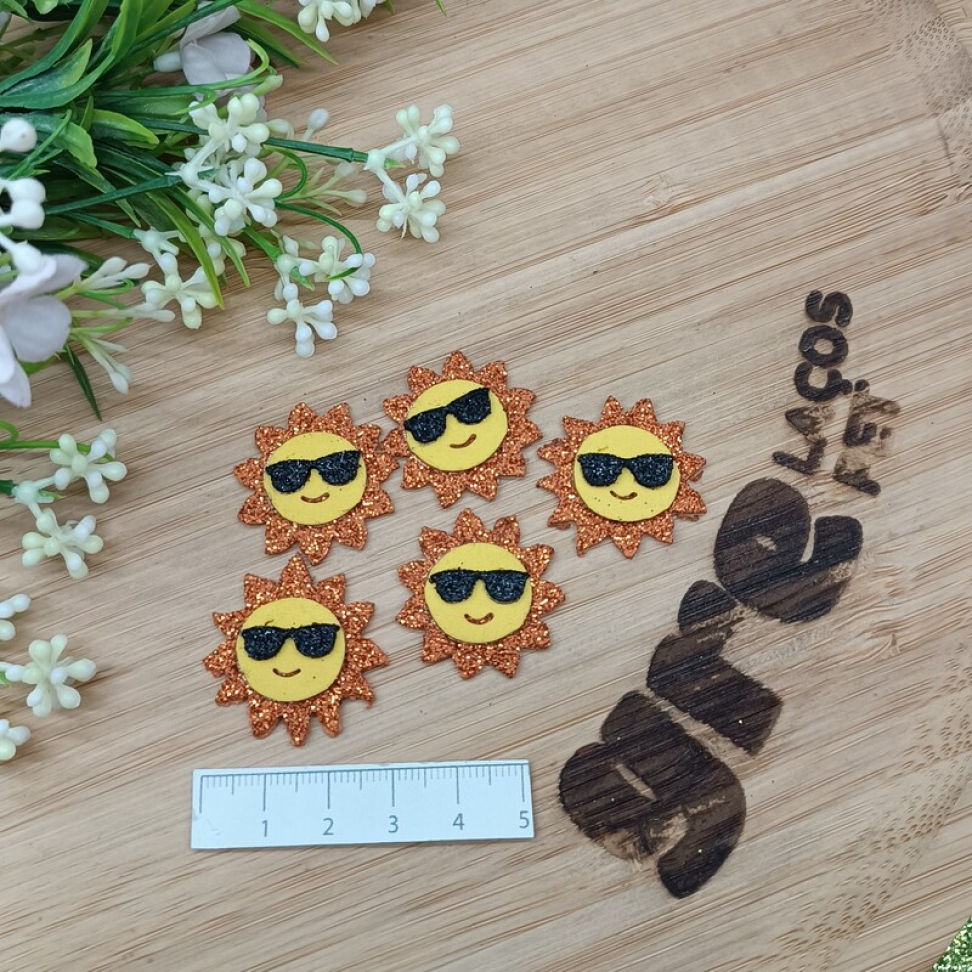 Adesivo Sol com Óculos