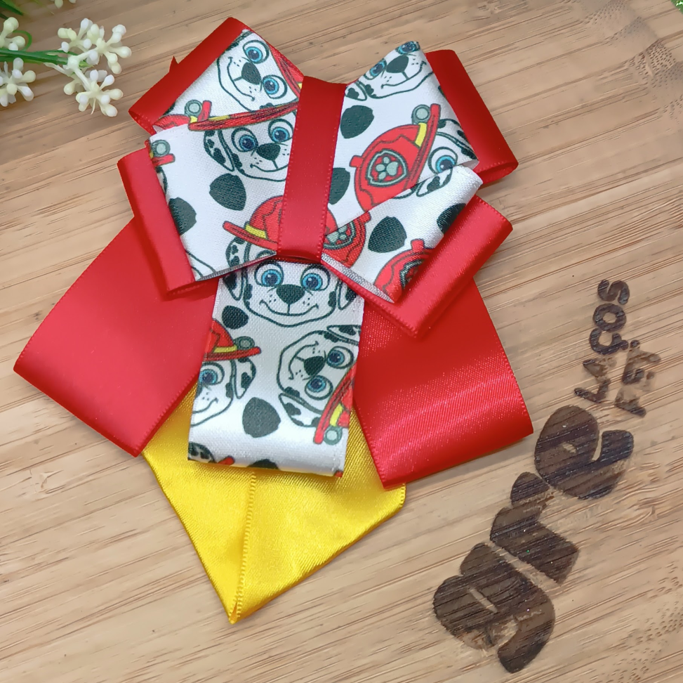 Gargantilha Luxo com Fita estampada da Patrulha Canina