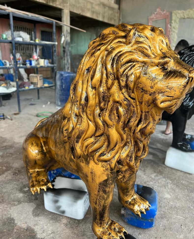 Escultura Leão Sentado (ESL02) - #1