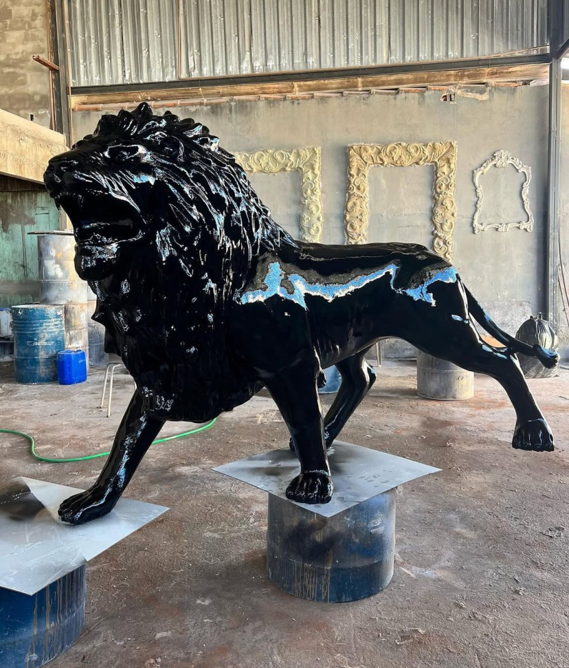 Escultura leão Caminhando (ESL01) - #2