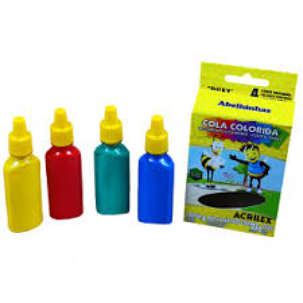 Cola Colorida 4 Cores 23G - ACRILEX